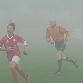 Frans in de mist